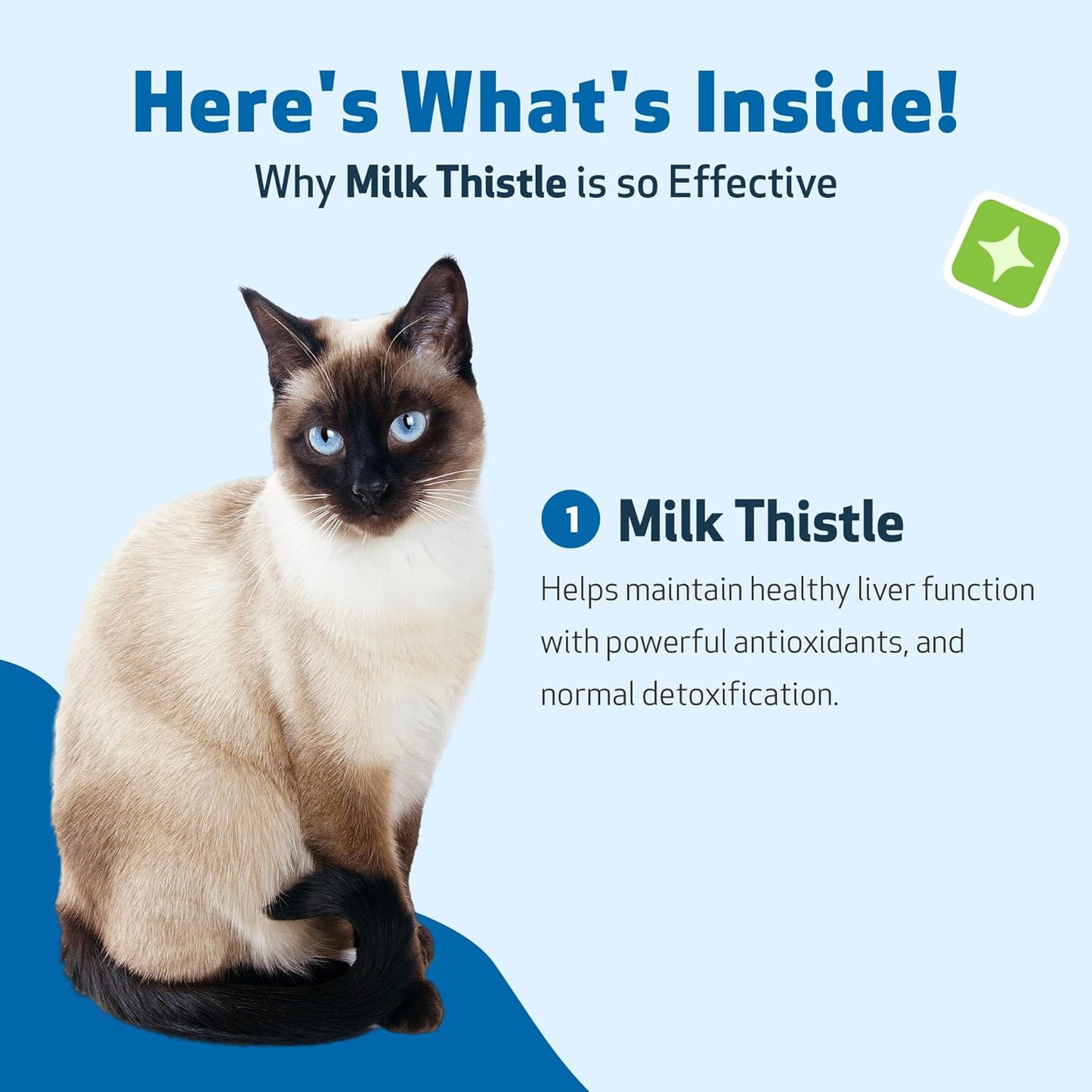 Organic Milk Thistle for Cats - Supports Liver Health, Detoxification, Antioxidants - Herbal Supplement for Liver Cell Support - 2 fl oz