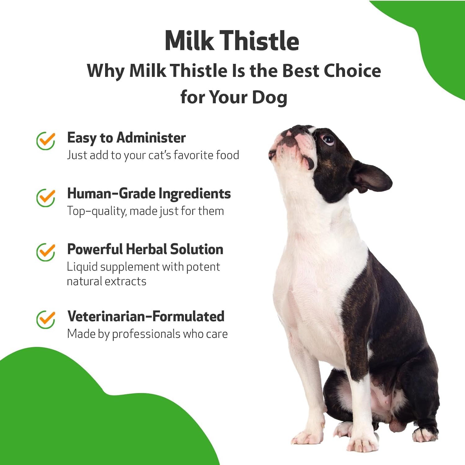 Organic Milk Thistle for Dogs - Supports Liver Health and Detoxification - Herbal Supplement 2 oz