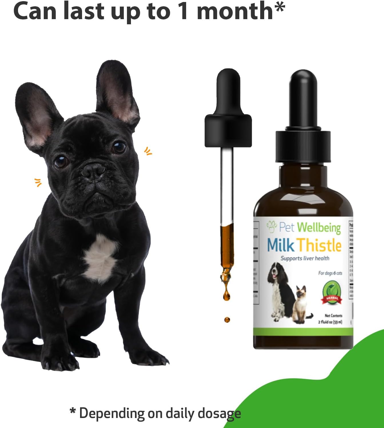 Organic Milk Thistle for Dogs - Supports Liver Health and Detoxification - Herbal Supplement 2 oz
