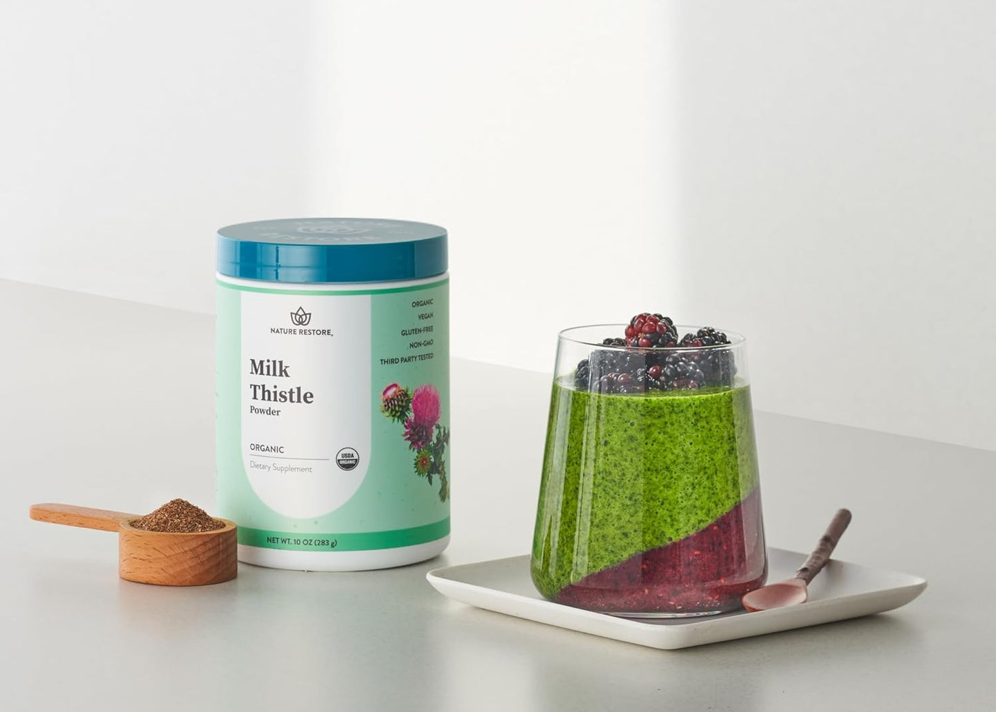 Organic Milk Thistle Seed Powder - 10 Ounces, USDA Certified, California Packaged