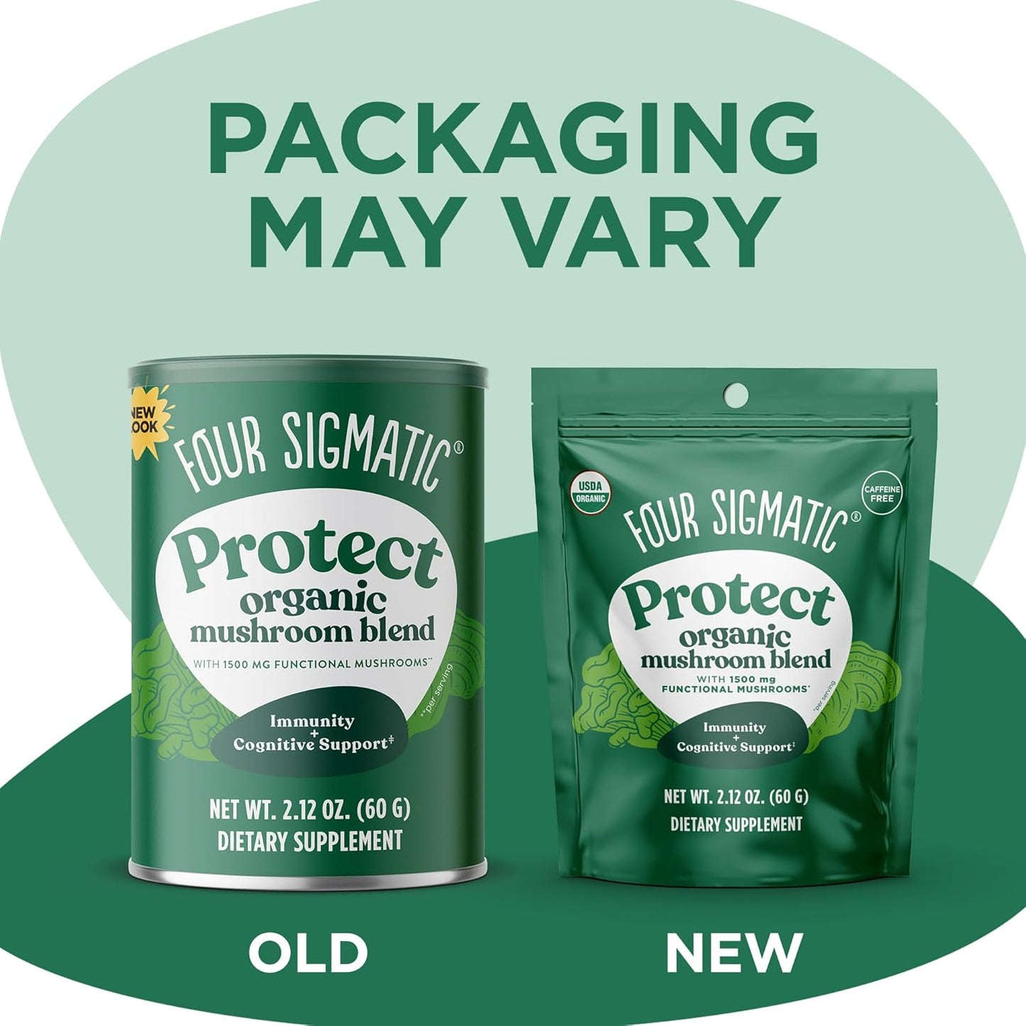 Organic Mushroom Blend Powder Complex with Lion’s Mane, Cordyceps, Chaga, Reishi | Immune Support | Vegan, Gluten-Free | 30 Servings