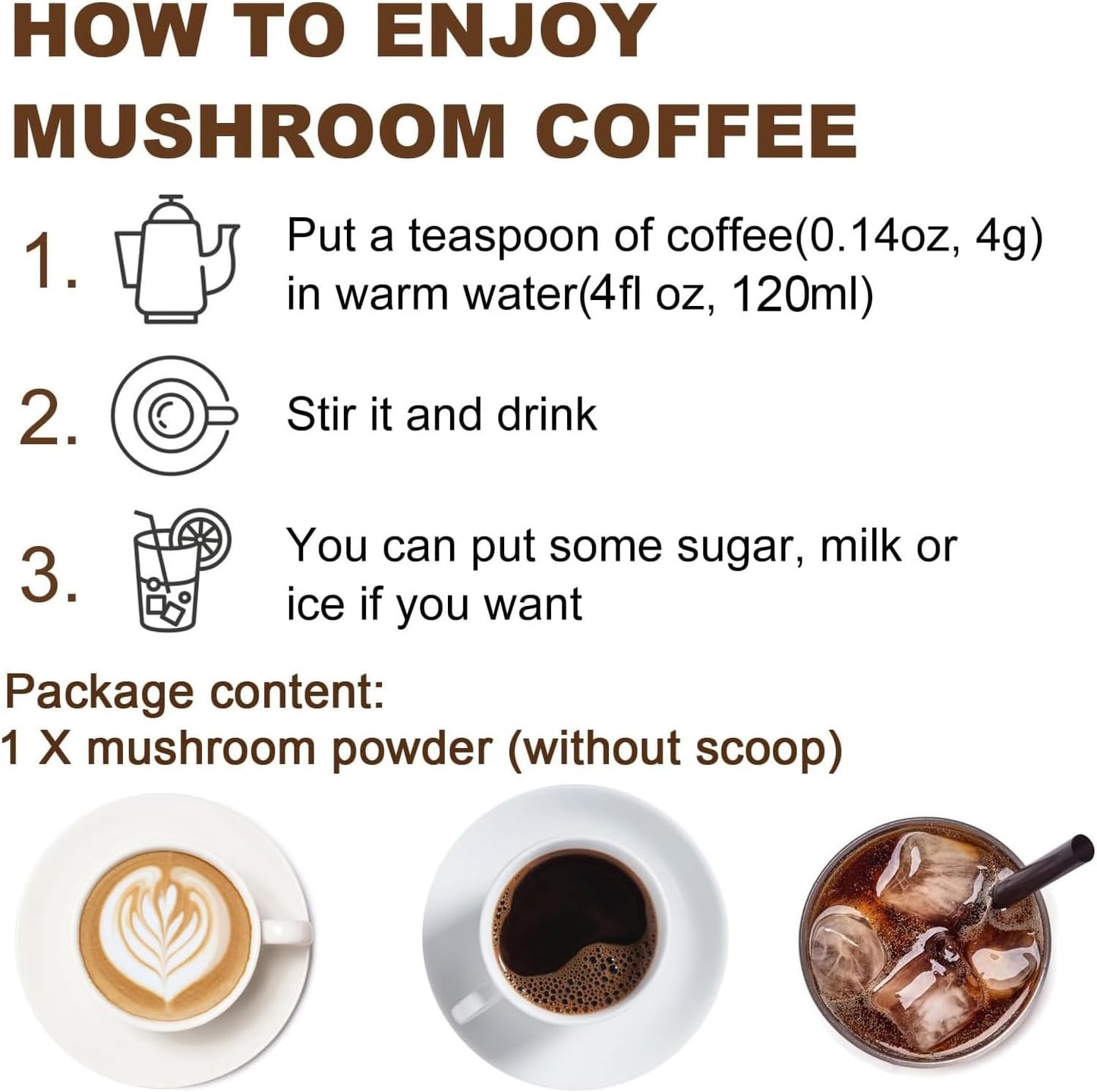 Organic Mushroom Coffee Blend for Gut Health, Energy, Focus, and Brain Support