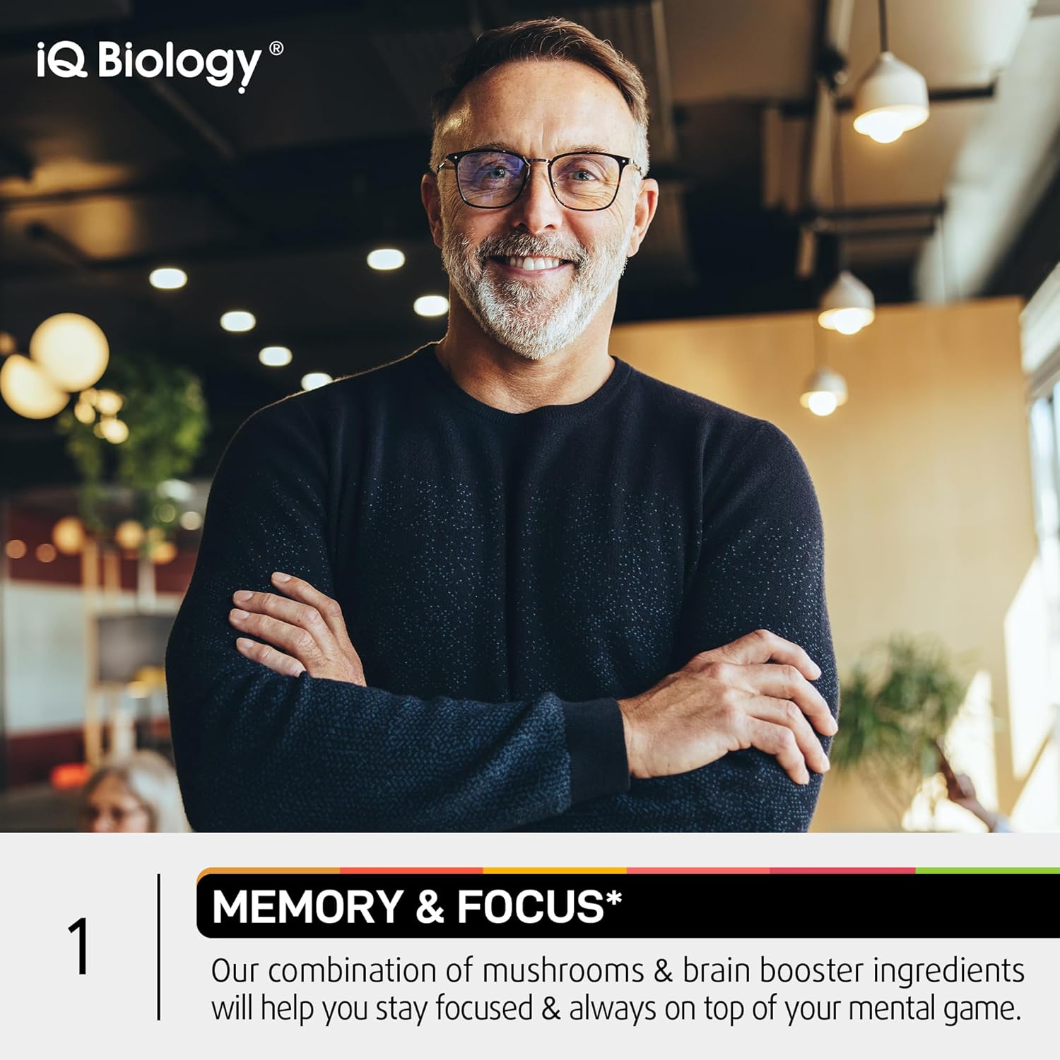 Organic Mushroom Nootropic Supplement with Kava Kava Extract, Cordyceps, Lions Mane, Reishi - Energy Boost Capsules for Women - Ashwagandha, Magnesium - 60 Capsules (2 Pack)