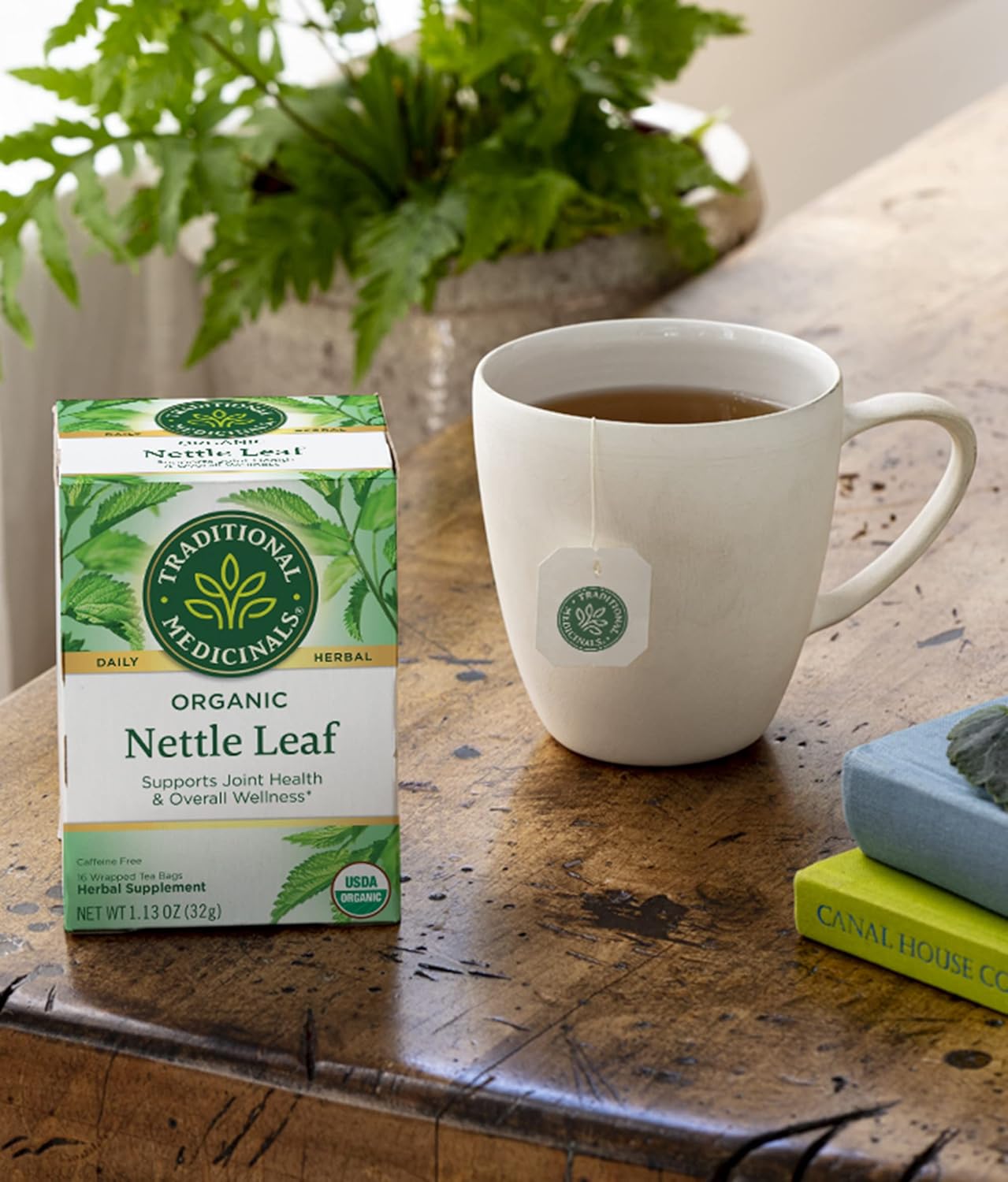 Organic Nettle Leaf Herbal Tea for Joint Health - Pack of 2 (32 Tea Bags)