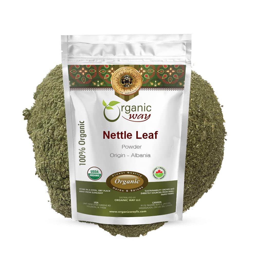 Organic Nettle Leaf Powder - Herbal Tea | Raw, Vegan, Non GMO | USDA Certified | Albania Origin - 1LB/16oz