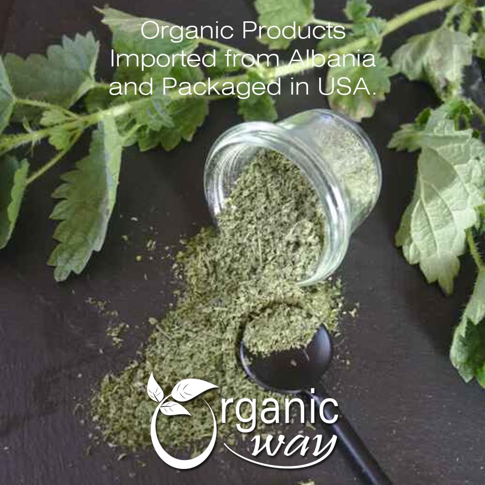 Organic Nettle Leaf Powder - Herbal Tea | Raw, Vegan, Non GMO | USDA Certified | Albania Origin - 1LB/16oz