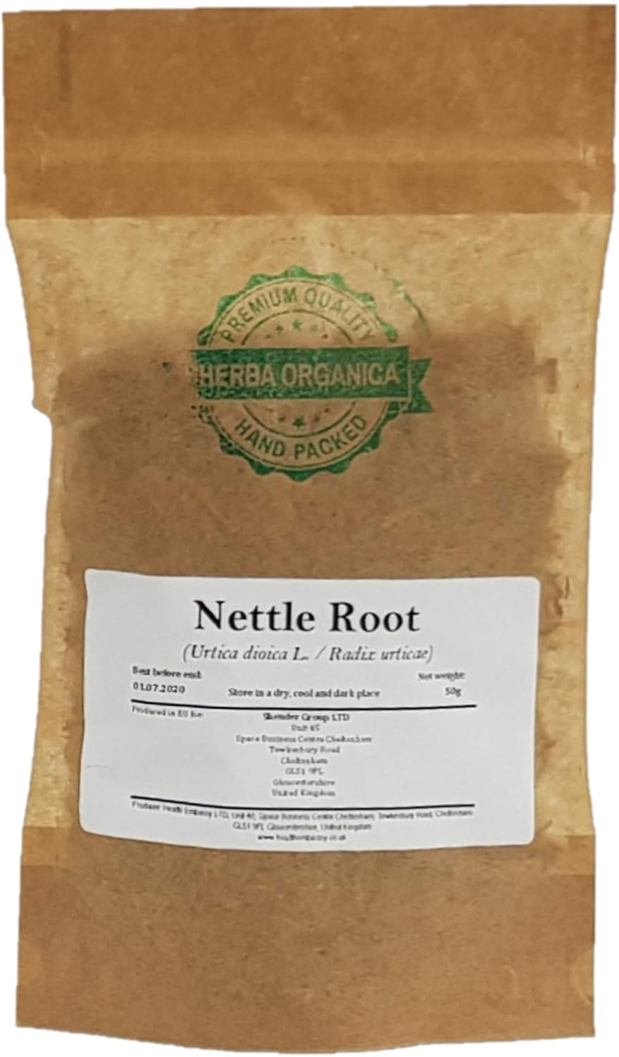 Organic Nettle Root Powder - Urtica Dioica L - Stinging Nettle Supplement (50g)
