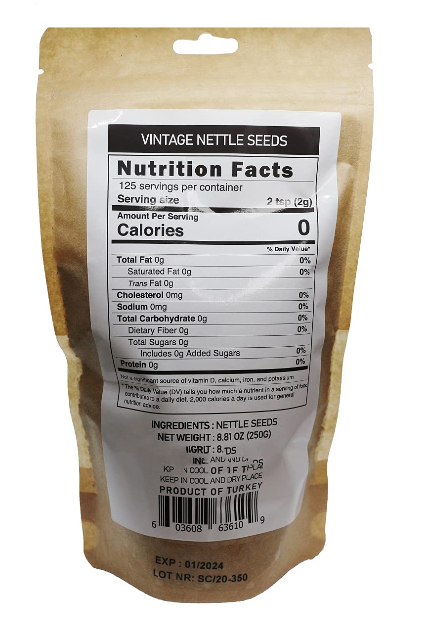Organic Nettle Seeds: Rich Protein Source & Herbal Tea Blend - 250g