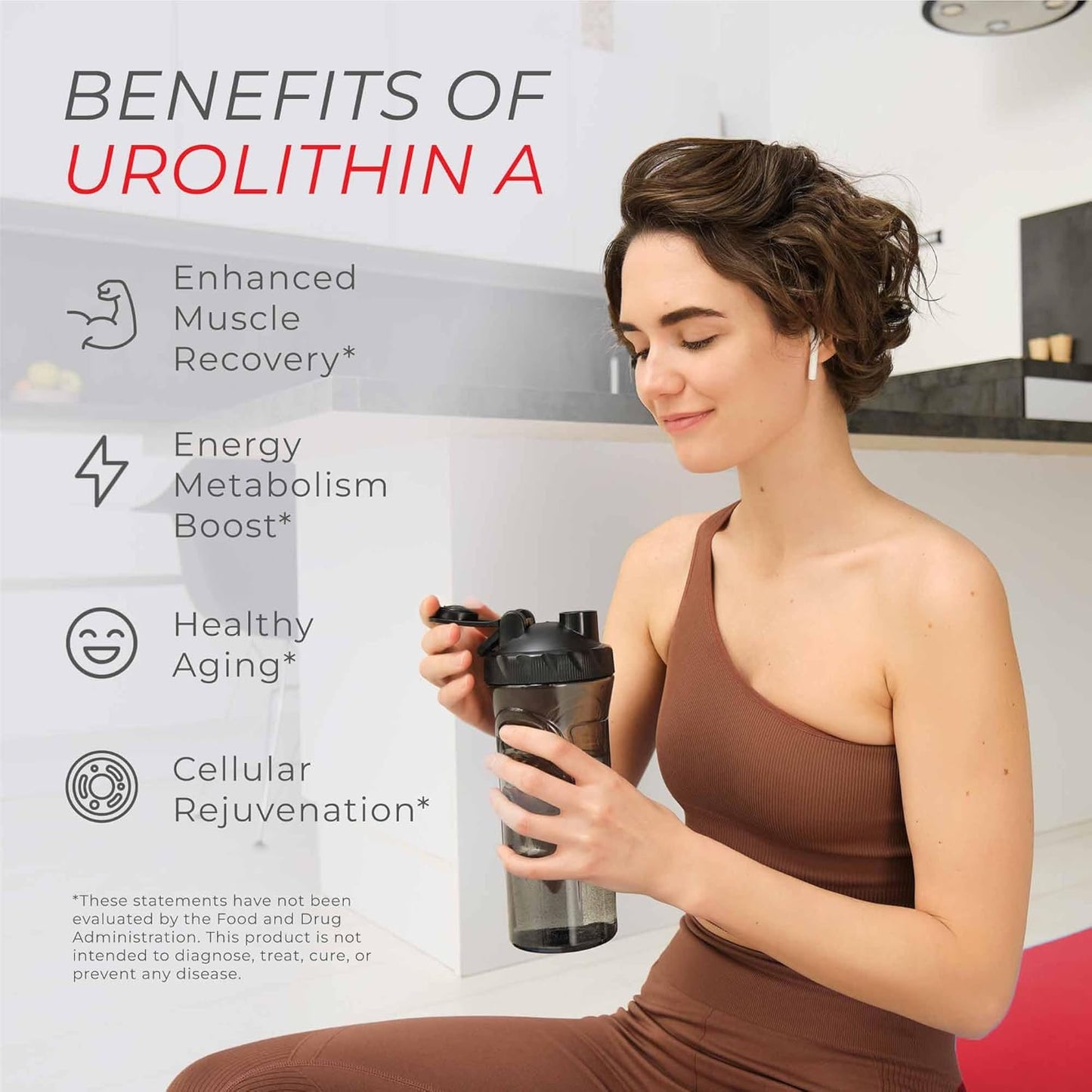 Organic Neurogan Urolithin A Powder for Cellular Health & Energy | Vegan 800 MG Formula | Gluten-Free & Non-GMO | 30.4 G