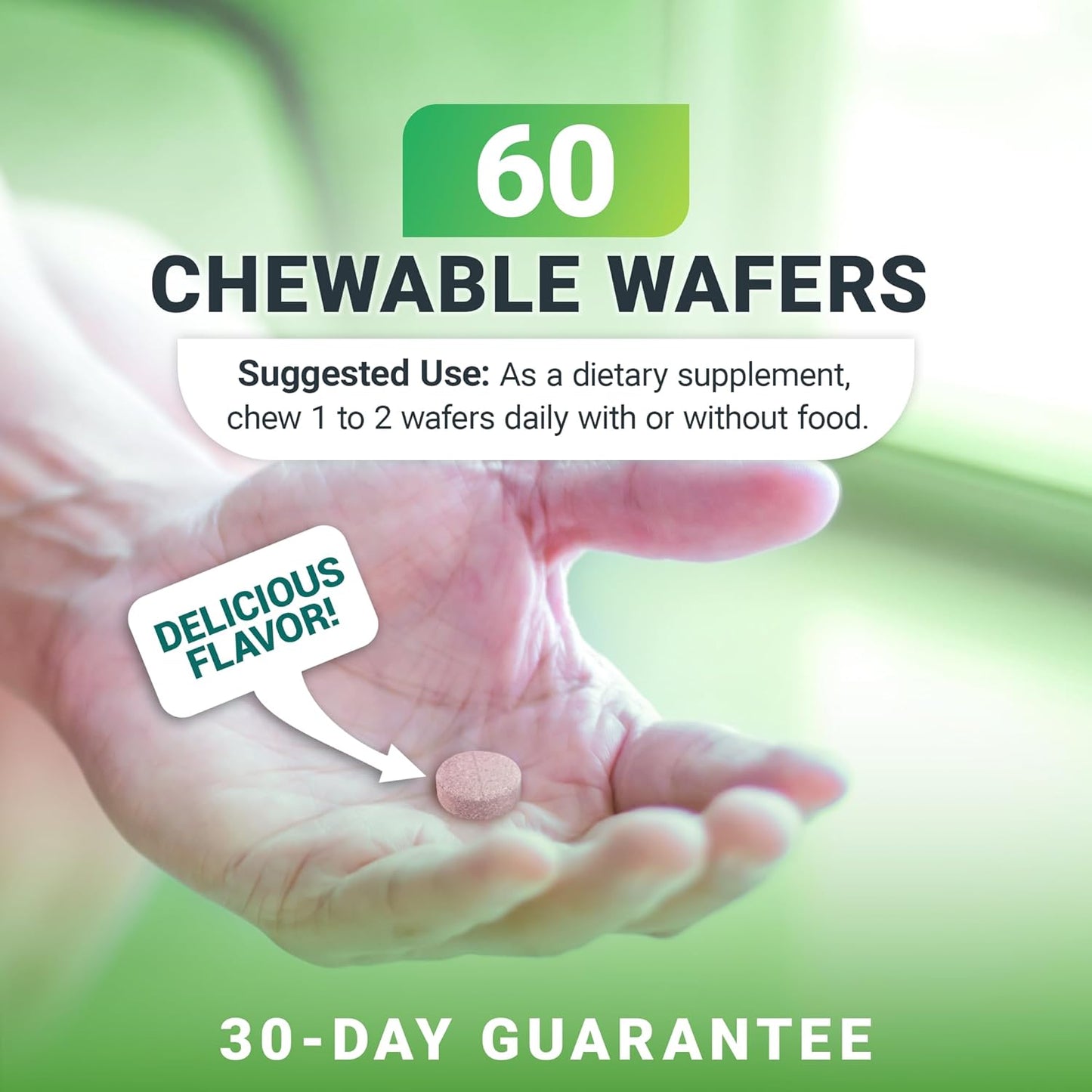 Organic Non-GMO Berry Chewable Vitamin C Complex - 60 Delicious Wafers by Dr. Berg Nutritionals