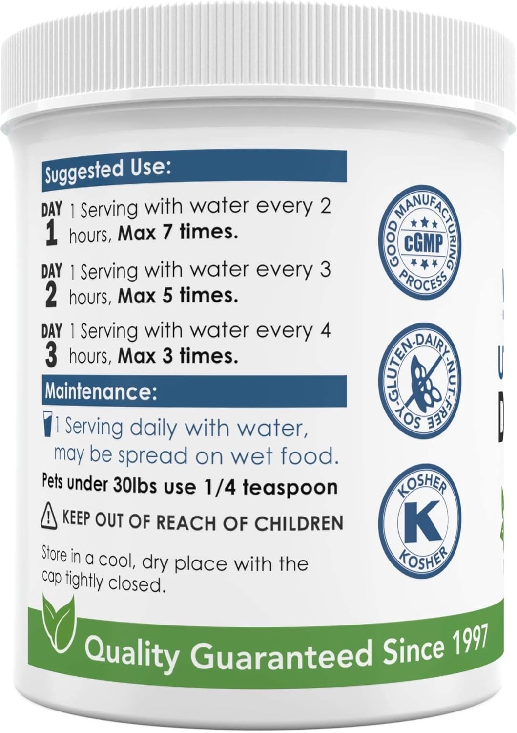 Organic Non-GMO D-Mannose Powder for Pets 65g - WellnessPartners UTI Support