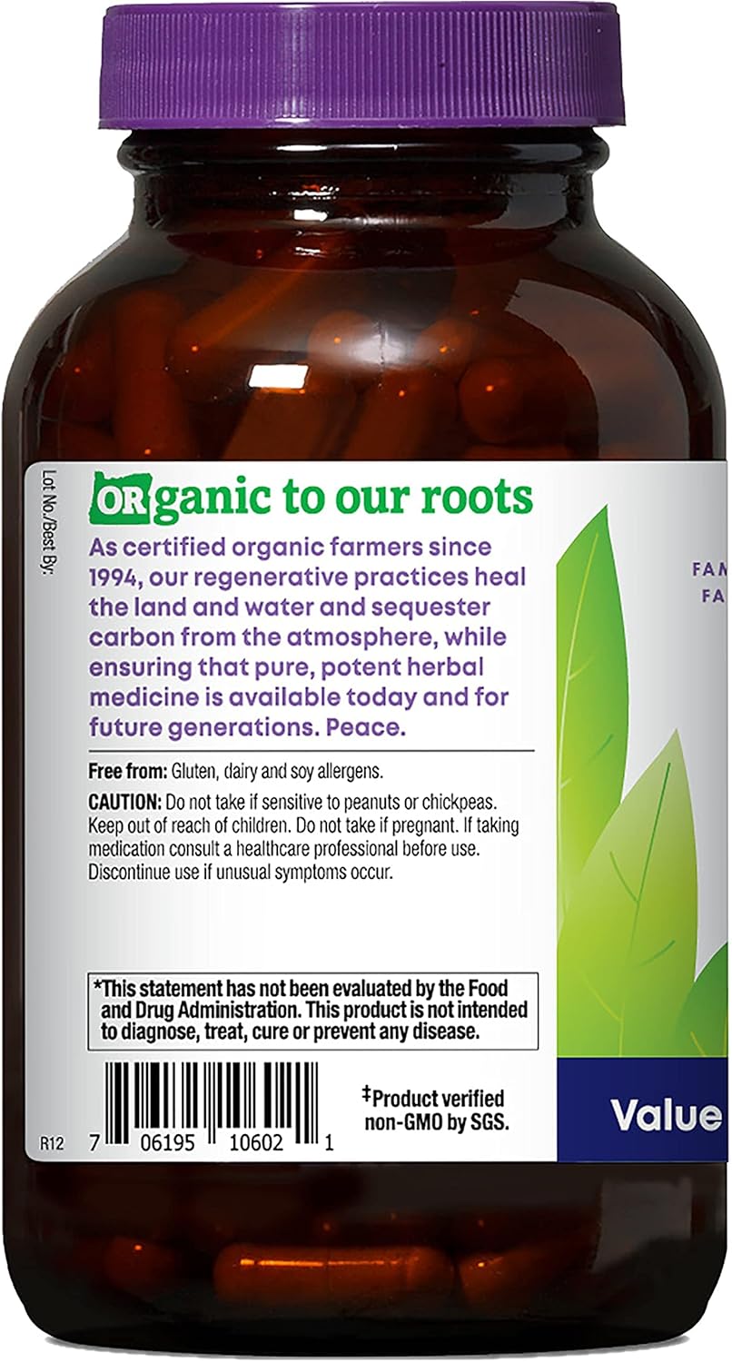 Organic Non-GMO Fenugreek Capsules for Lactation Support - 180 Count by Oregon's Wild Harvest