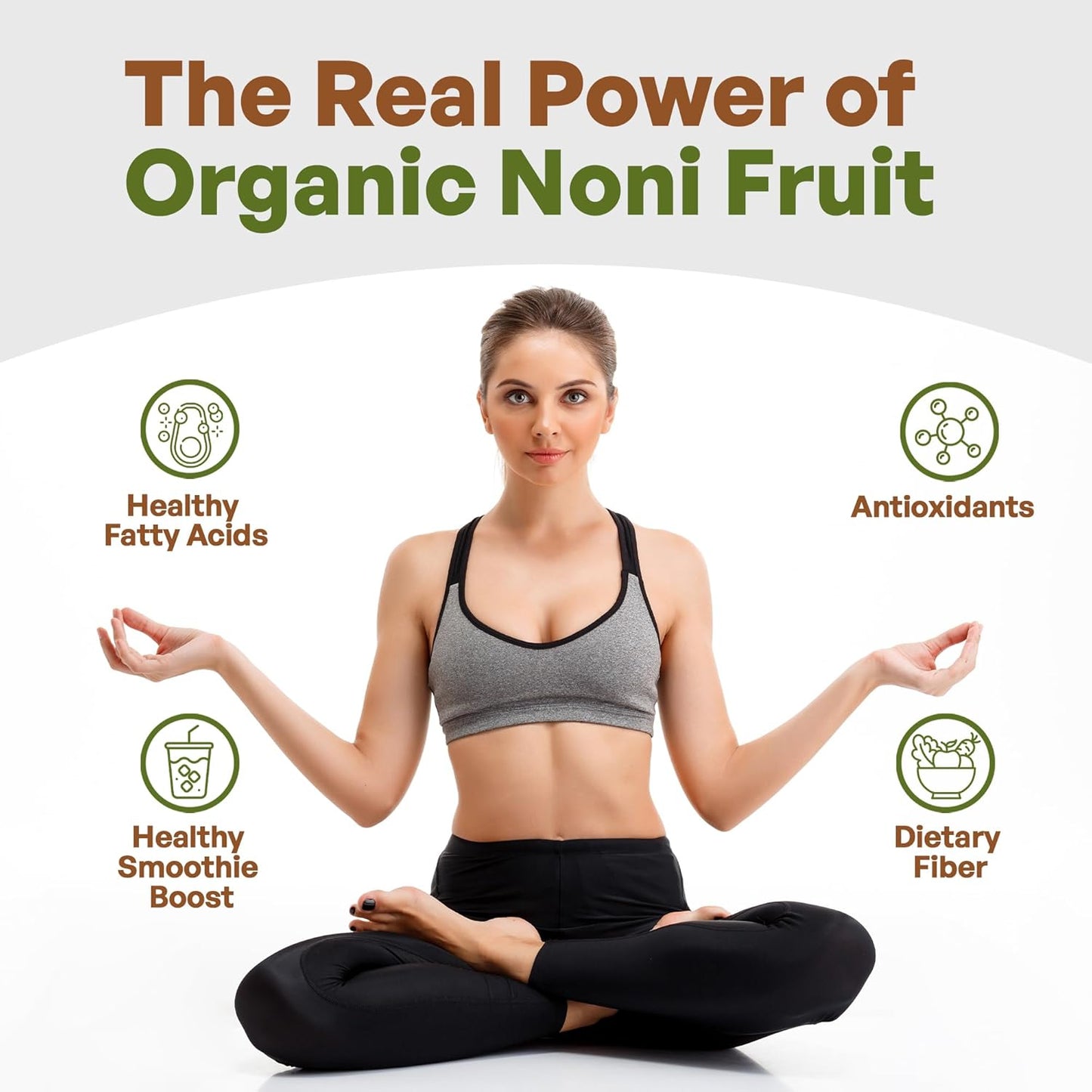 Organic Noni Fruit Powder 5:1 Extract Superfood Supplement 1lb (16 oz) - Go Nutra