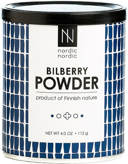 Organic Nordic Bilberry Powder - 112g, High Antioxidant Content