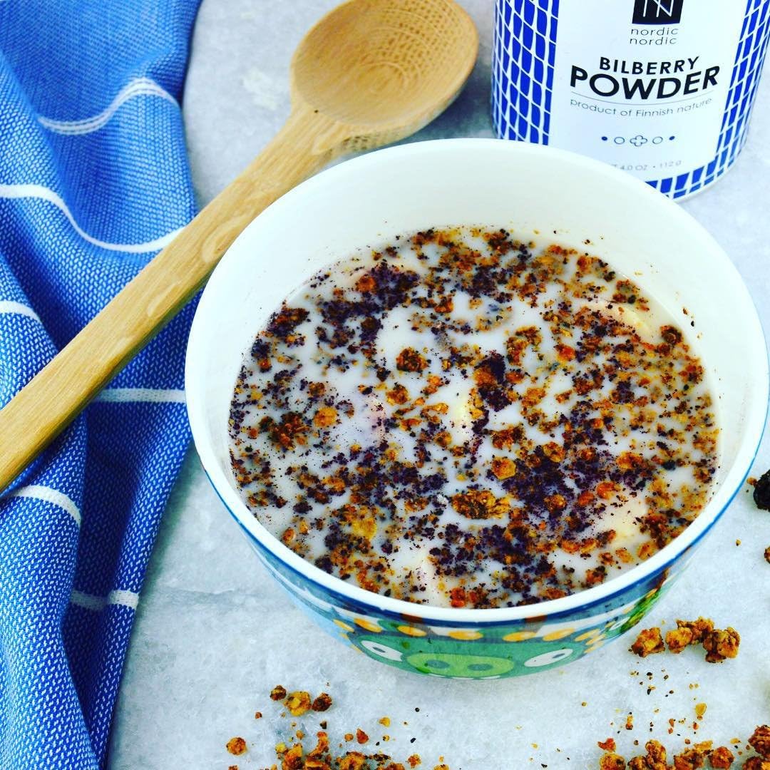 Organic Nordic Bilberry Powder - 112g, High Antioxidant Content