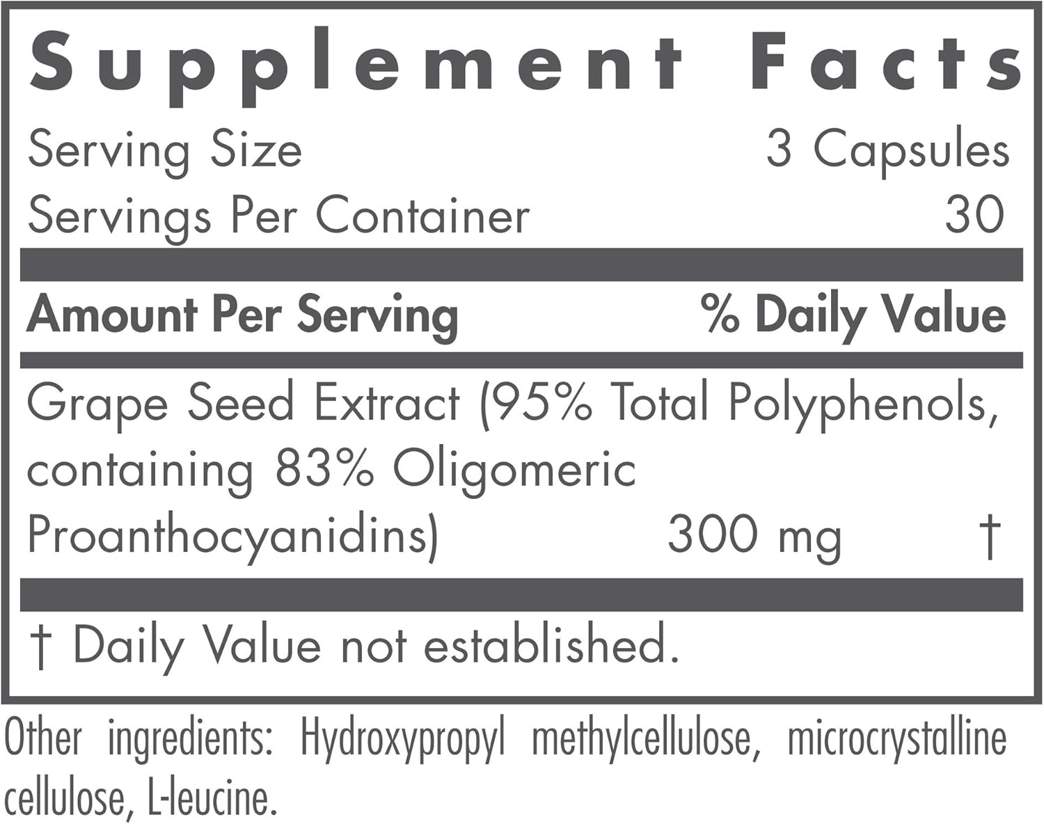 Organic Nutricology Grape Pips Extract Capsules - 300mg Proanthocyanidins & Polyphenols - 90 Count Herbal Supplement