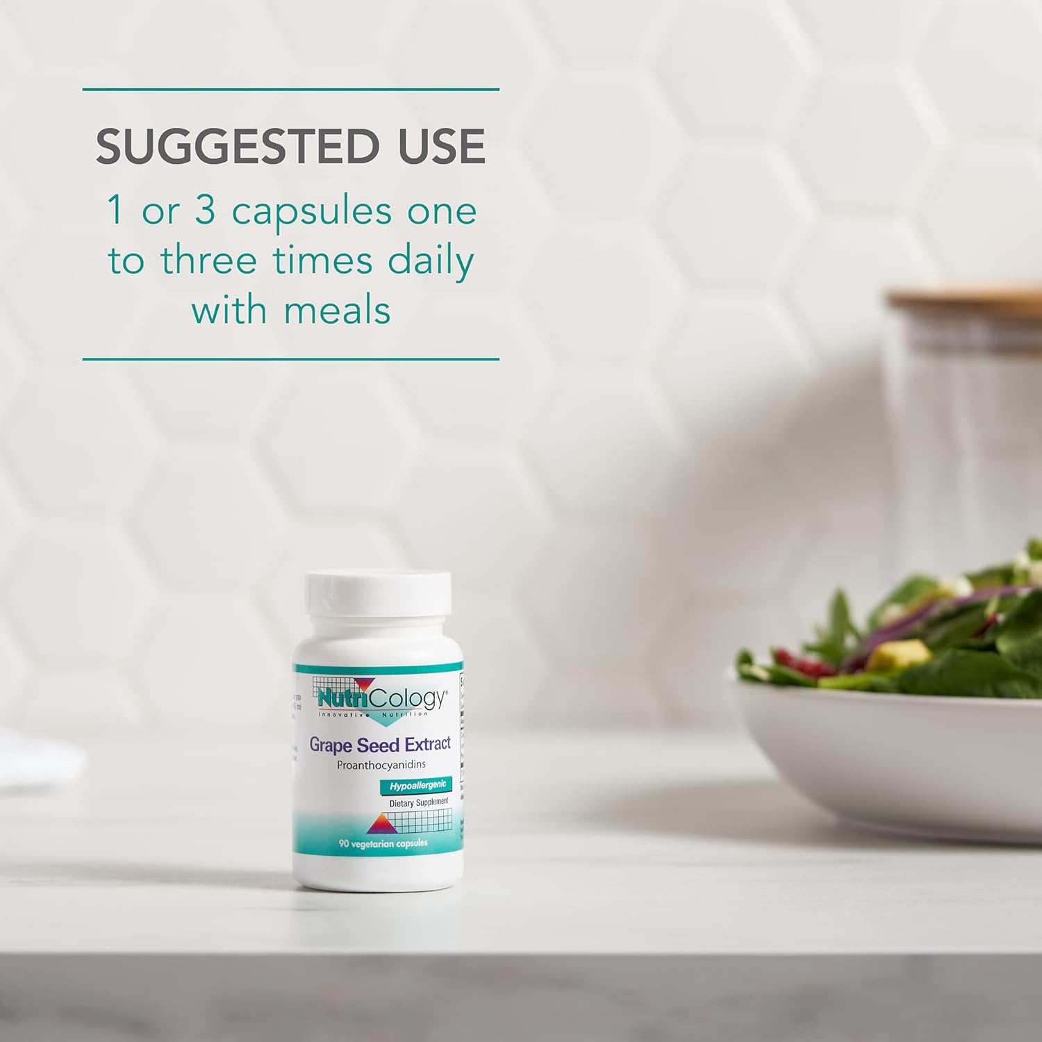 Organic Nutricology Grape Pips Extract Capsules - 300mg Proanthocyanidins & Polyphenols - 90 Count Herbal Supplement