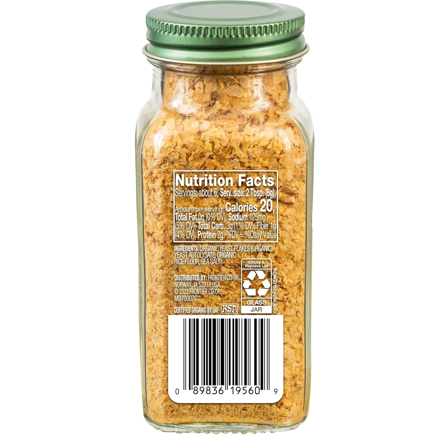 Organic Nutritional Yeast Flakes - 1.32oz Jar