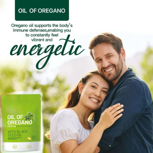 Organic Oil of Oregano Capsules with Black Seed Oil - 6,000mg | 300 Count | Antioxidant Rich Formula | Non-GMO & Gluten Free | High Carvacrol & Thymoquinone