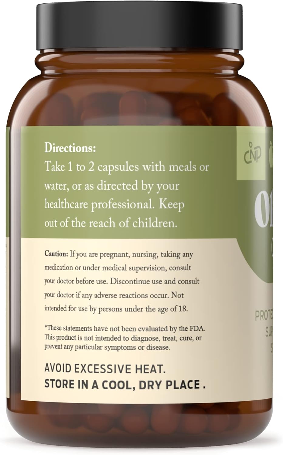 Organic Olive Leaf Capsules - 550mg, 100 Count, 1100mg per Serving - Pure Natural Product