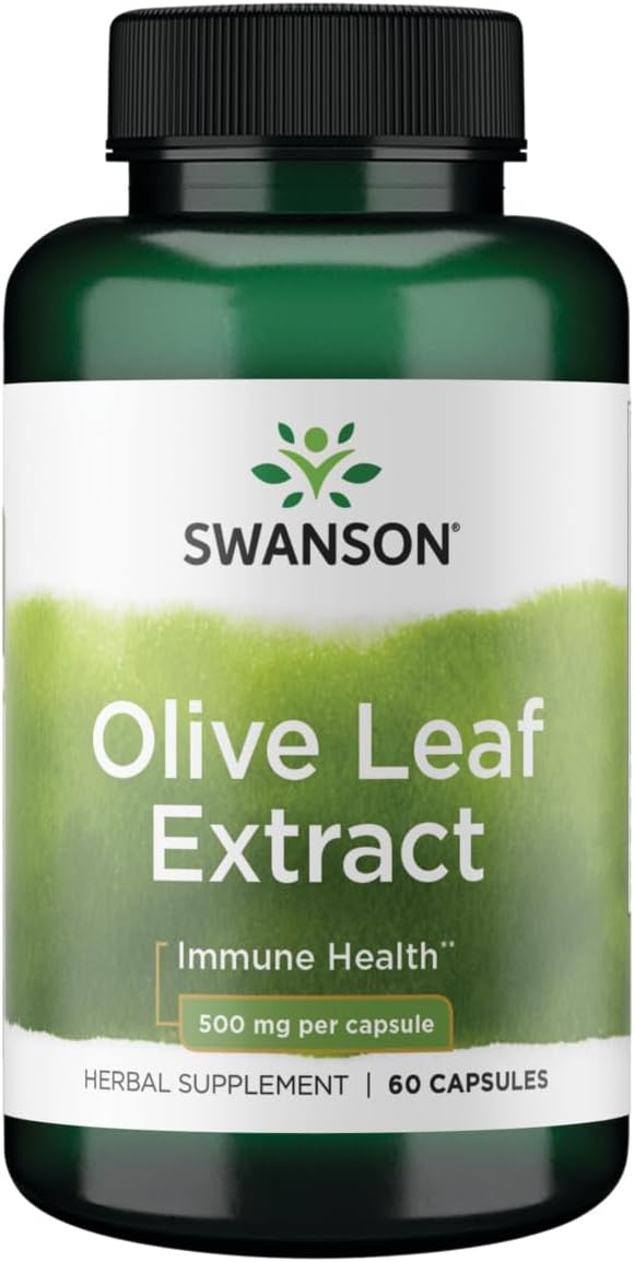 Organic Olive Leaf Extract Capsules - High Oleuropein Content - 500mg (60 Count)