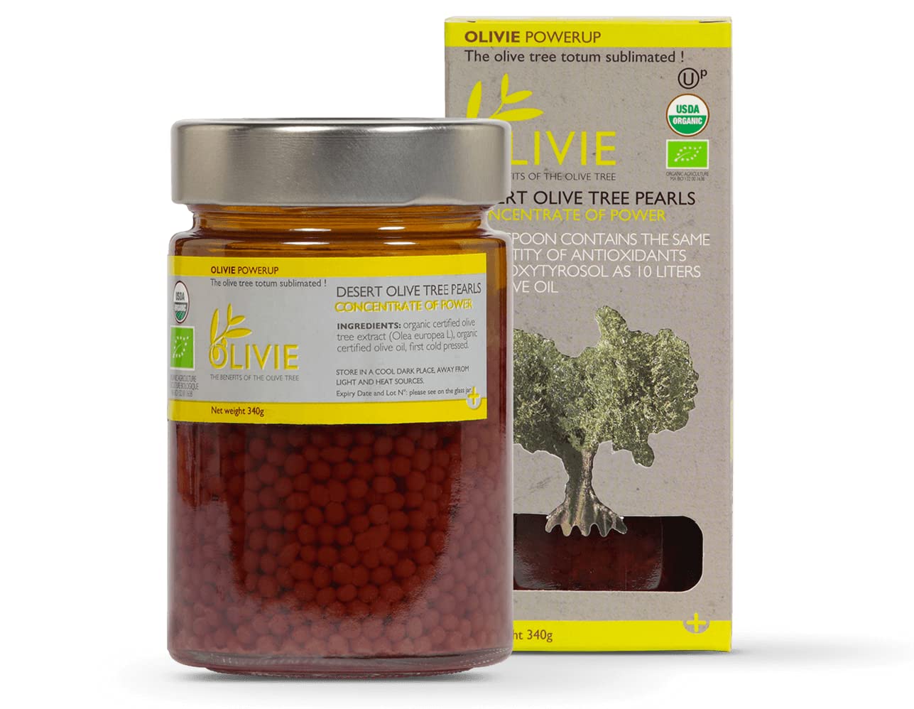Organic Olive Leaf Extract Capsules with Antioxidant Polyphenols for Immune Support and Skin Health