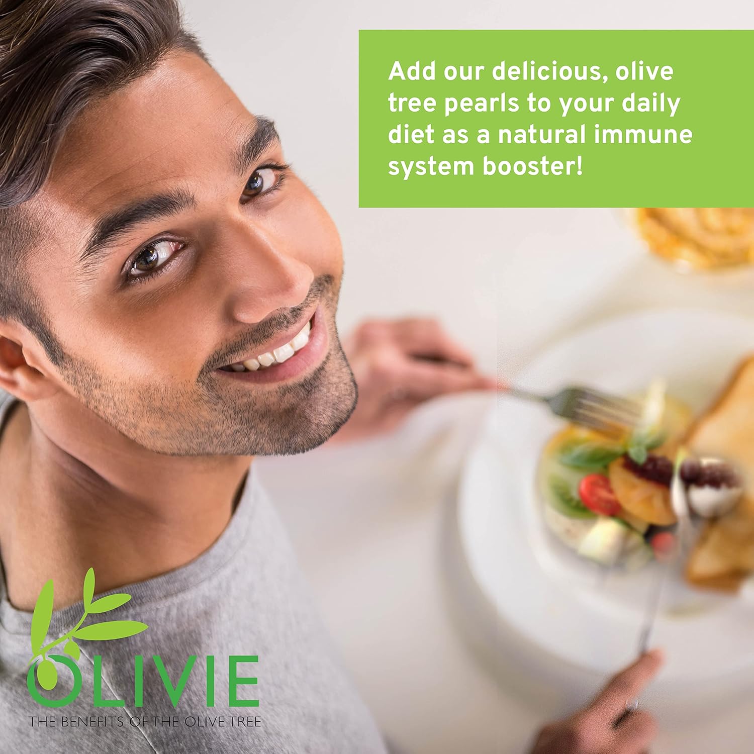 Organic Olive Leaf Extract Capsules with Antioxidant Polyphenols for Immune Support and Skin Health