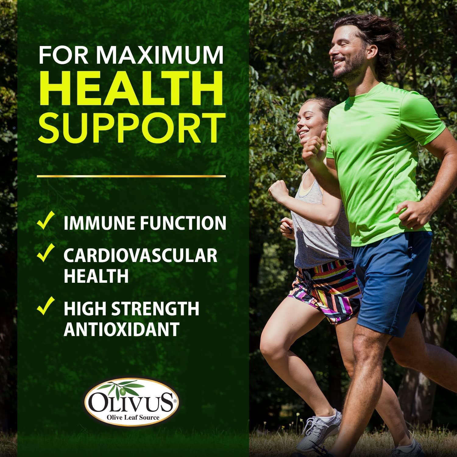 Organic OliveLeafMAX Extract Capsules - 40% Oleuroepin, 300 Vegetarian Capsules, Spain-Sourced & USA-Manufactured