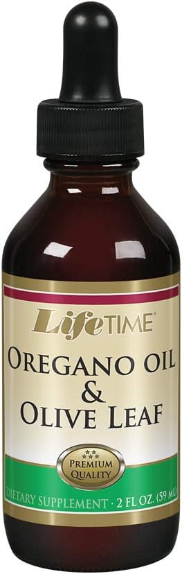 Organic Oregano Oil and Olive Leaf Drops for Immune System Support | Made in USA | 2 FL oz | 59 Servings