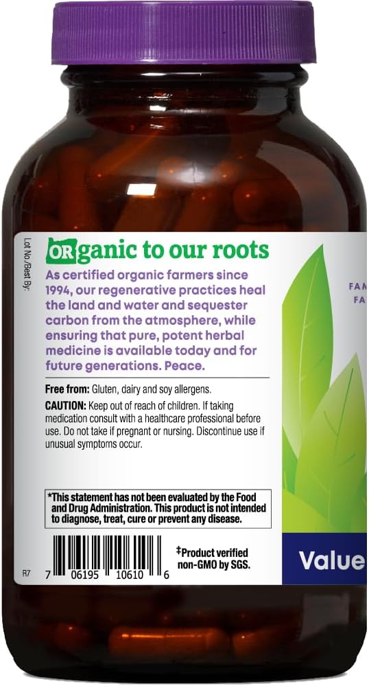Organic Oregon's Wild Harvest Milk Thistle Dandelion Capsules - 180 Count