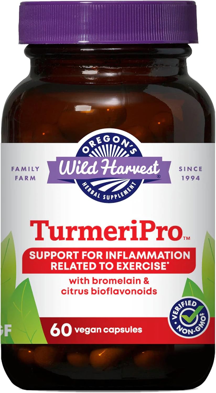 Organic Oregon's Wild Harvest TurmeriPro™ Capsules, 60 Count - Non-GMO Herbal Supplement for Joint Support