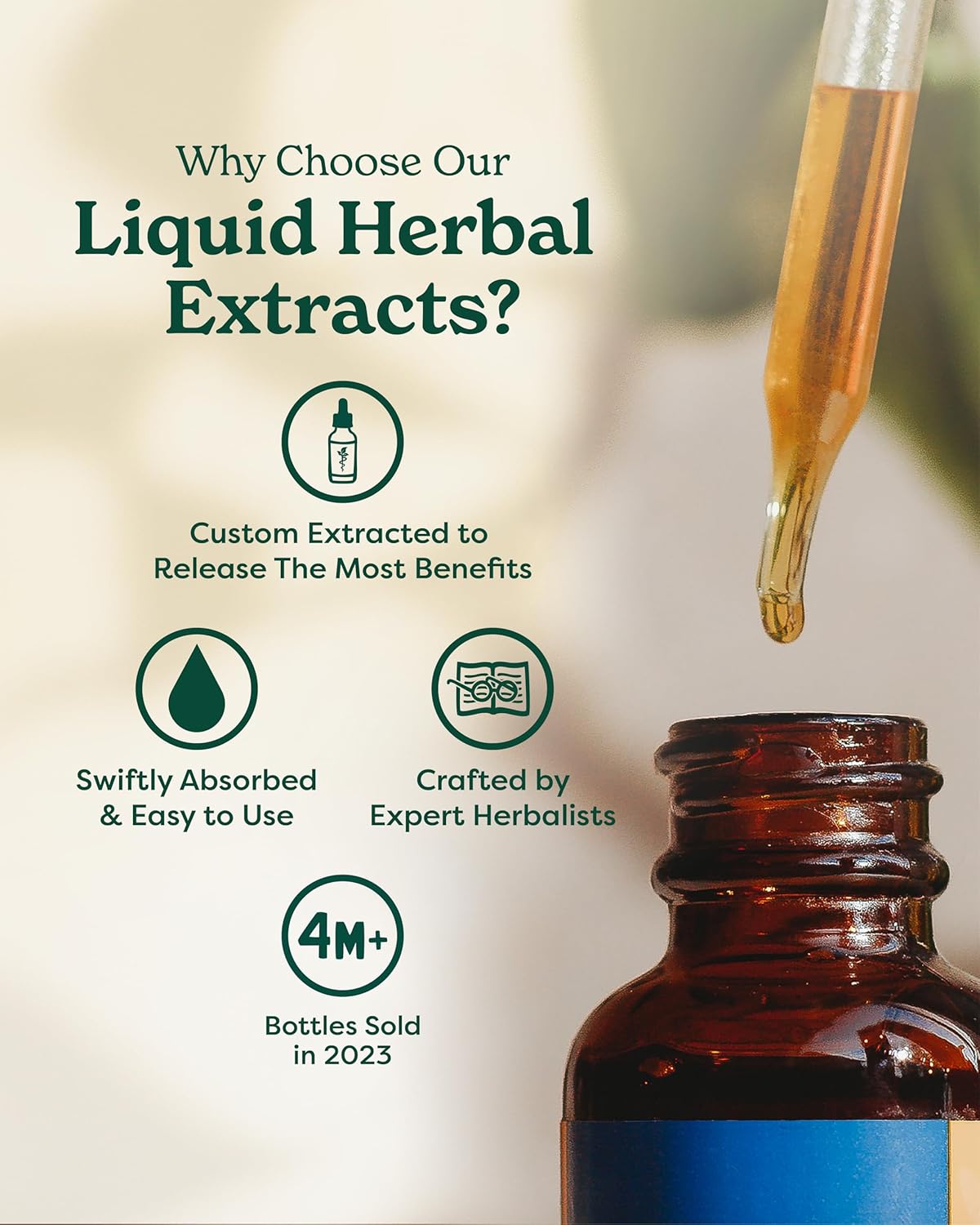 Organic Peppermint Spirits Liquid Extract for Digestive Support - 4 Ounce Bottle