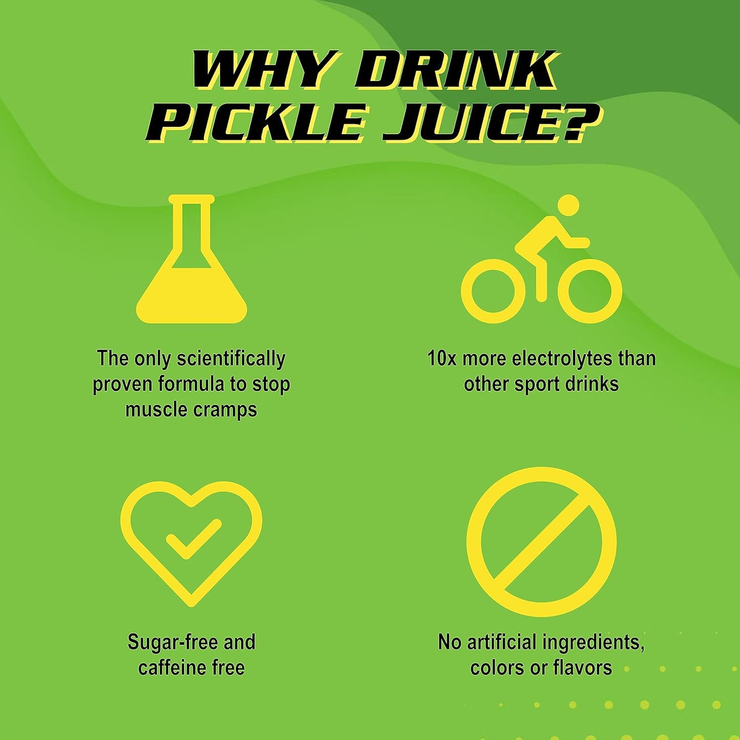 Organic Pickle Juice Sports Drink for Immediate Leg Cramp Relief - Electrolyte-Rich Formula with No Artificial Ingredients - 8 oz, 24 Pack