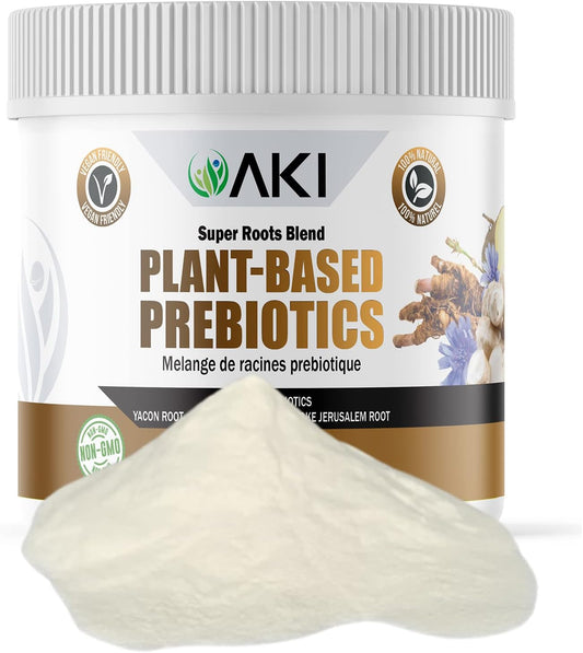 Organic Plant-Based Prebiotic Blend with FOS & Inulin - Nourish Gut Health & Immunity - Ideal for Smoothies, Juices - Keto, Vegan, Gluten-Free - 6oz/170g