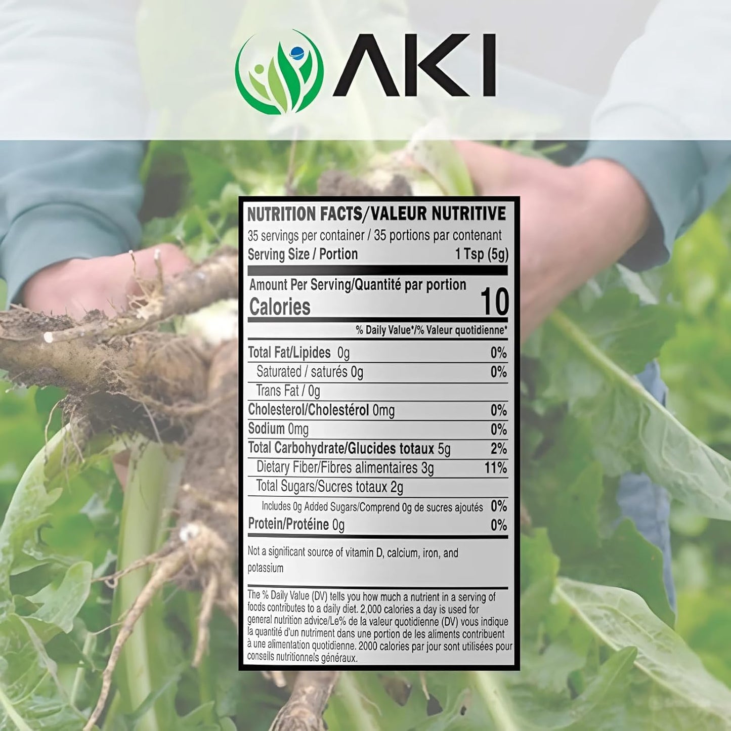 Organic Plant-Based Prebiotic Blend with FOS & Inulin - Nourish Gut Health & Immunity - Ideal for Smoothies, Juices - Keto, Vegan, Gluten-Free - 6oz/170g