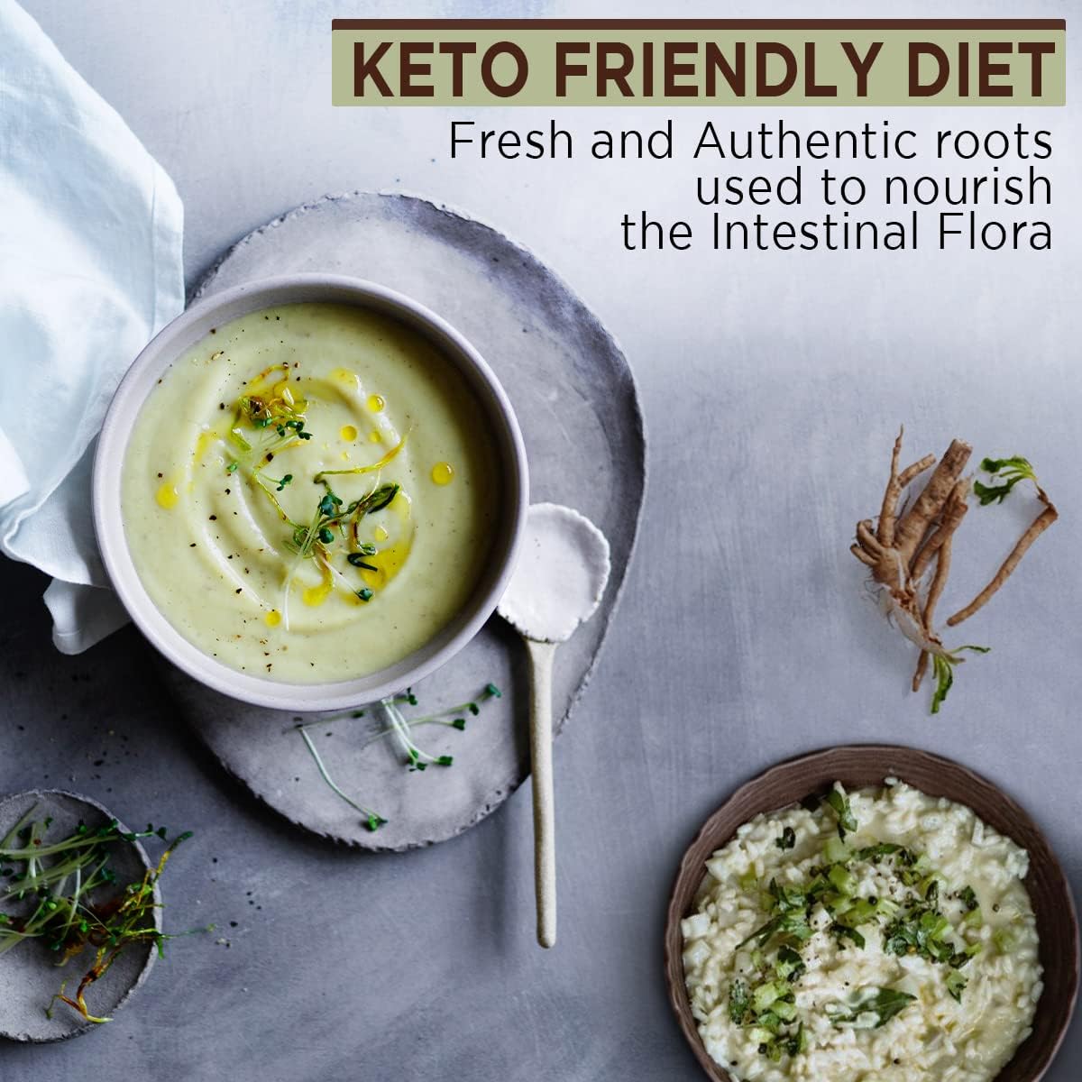 Organic Plant-Based Prebiotic Blend with FOS & Inulin - Nourish Gut Health & Immunity - Ideal for Smoothies, Juices - Keto, Vegan, Gluten-Free - 6oz/170g