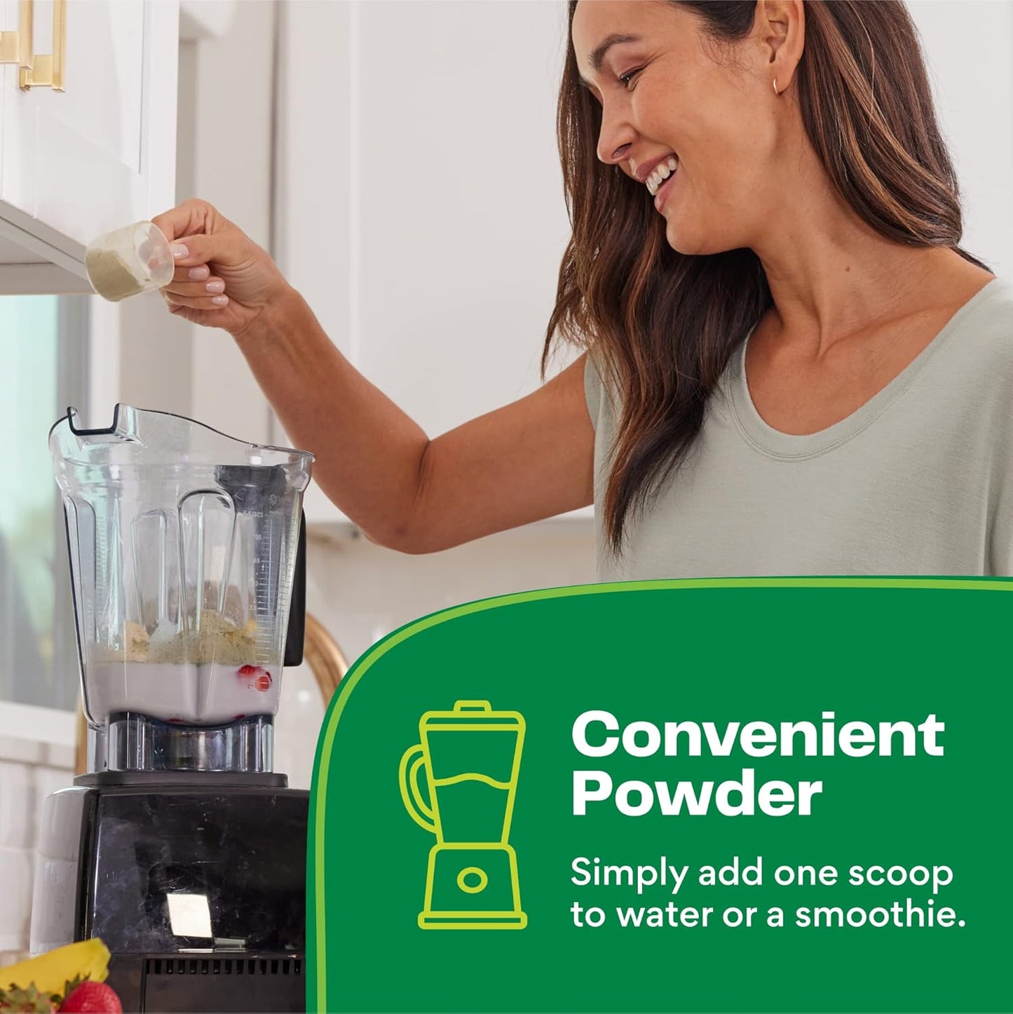 Organic Plant-Based Protein Powder - Creamy Vanilla Flavor, 25g Protein, Dairy, Gluten, Soy Free - 10 Servings