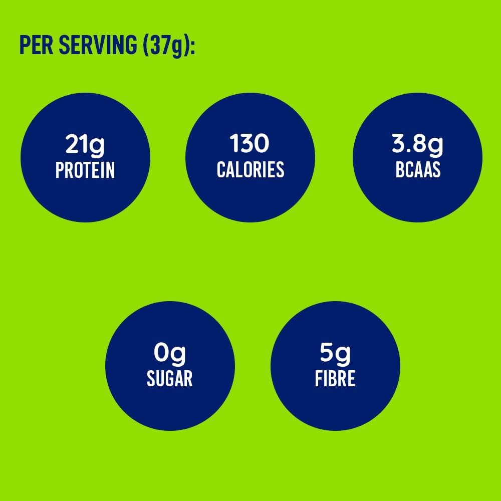 Organic Plant-Based Protein Powder, Chocolate Flavor - Vegan, USDA Certified, Soy-Free, Gluten-Free, Dairy-Free, Non-GMO - 21g Protein, 18 Servings, 1.58lb Tub