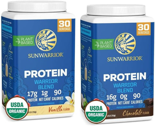 Organic Plant-Based Vegan Protein Powder Bundle - 2 Pack