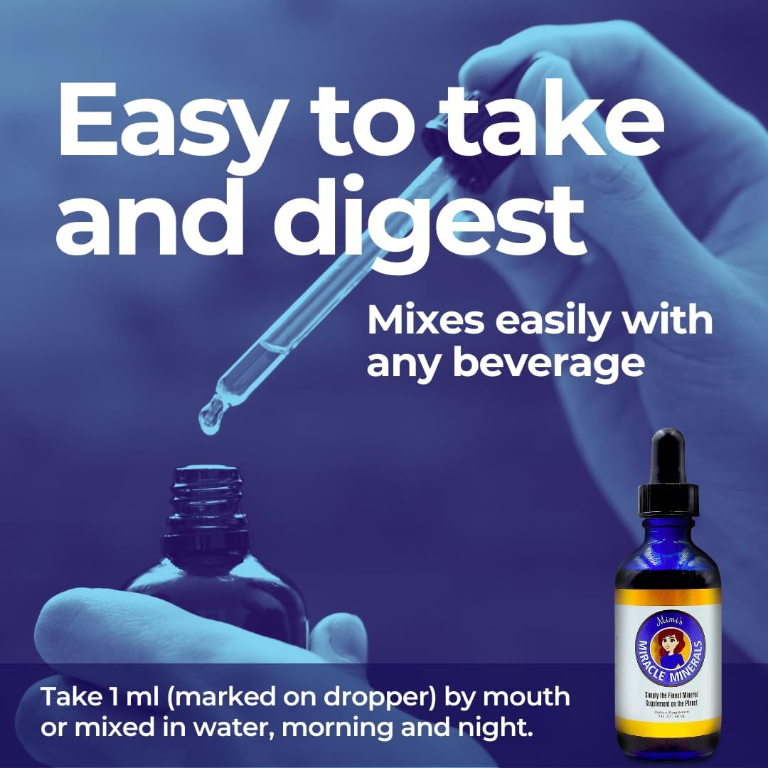 Organic Plant-Derived Fulvic Acid & Humic Acid Mineral Drops Supplement - 70 Ionic Minerals, Liquid Trace Minerals (8 oz Refill)