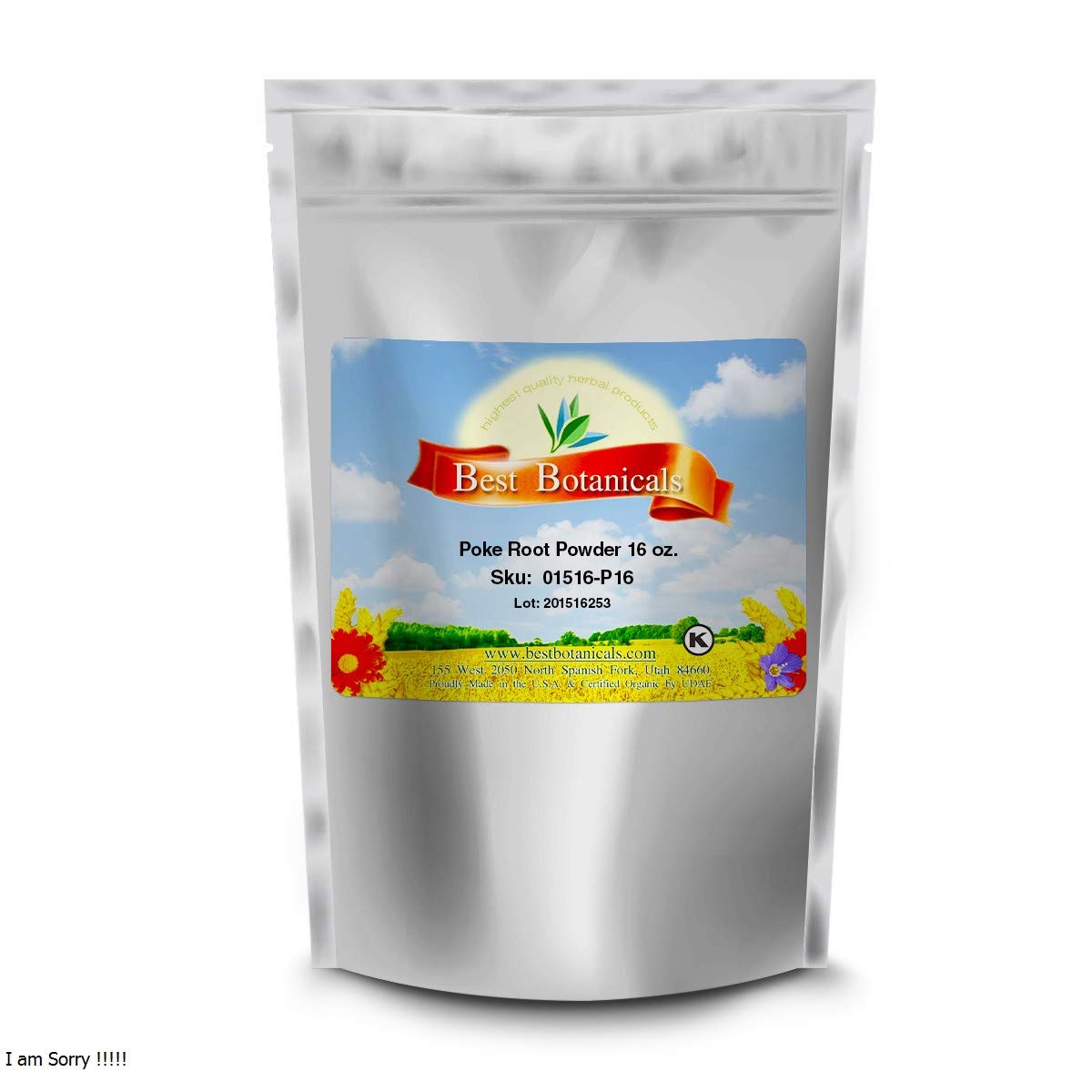 Organic Poke Root Powder - 16 oz - High-Quality Botanicals