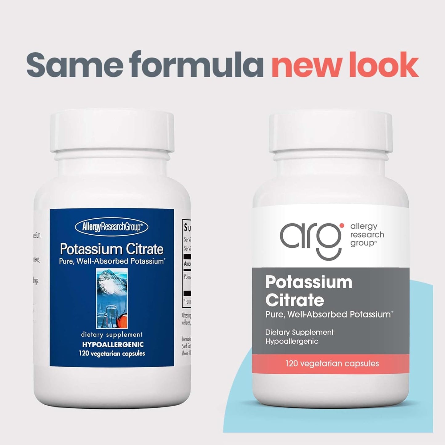 Organic Potassium Citrate Supplement 99mg - Well-Absorbed, Vegetarian Capsules - 120 Count for Men & Women by Allergy Research Group