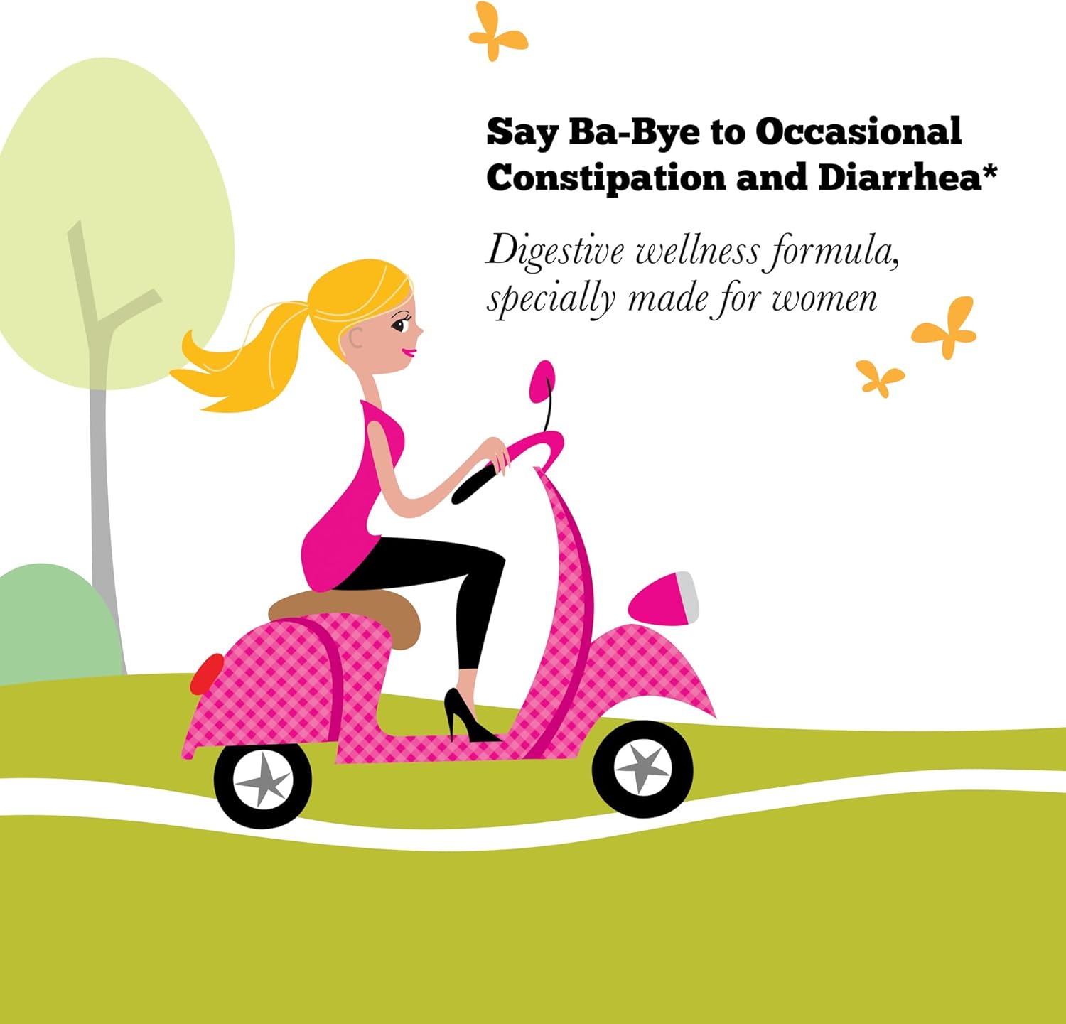 Organic Prebiotic Fiber Supplement for Women - Regular Girl Powder, Low FODMAP, 30 On-The-Go Packets