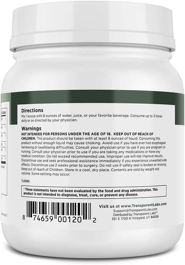 Organic Prebiotic Greens Superfood Powder with Spirulina & Antioxidants - 30 Servings, Unflavored