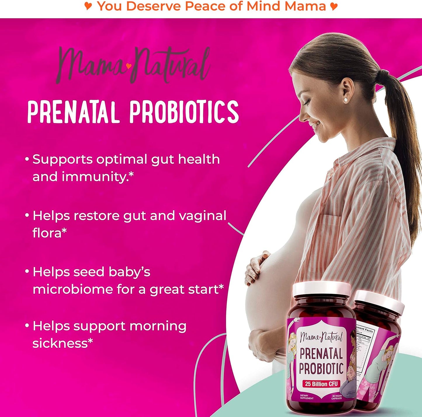 Organic Prenatal Multi & Probiotics Bundle - Essential Nutrition for Women, One a Day Formula, Pregnancy & Postnatal Support