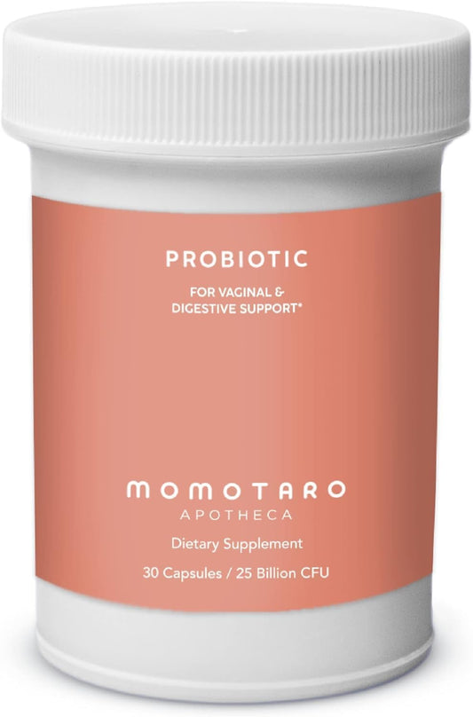 Organic Probiotics for Women - 25 Billion CFU Digestive & Vaginal Supplement - Prebiotics & Lactobacillus Blend - Feminine Health Support - 30 Capsules