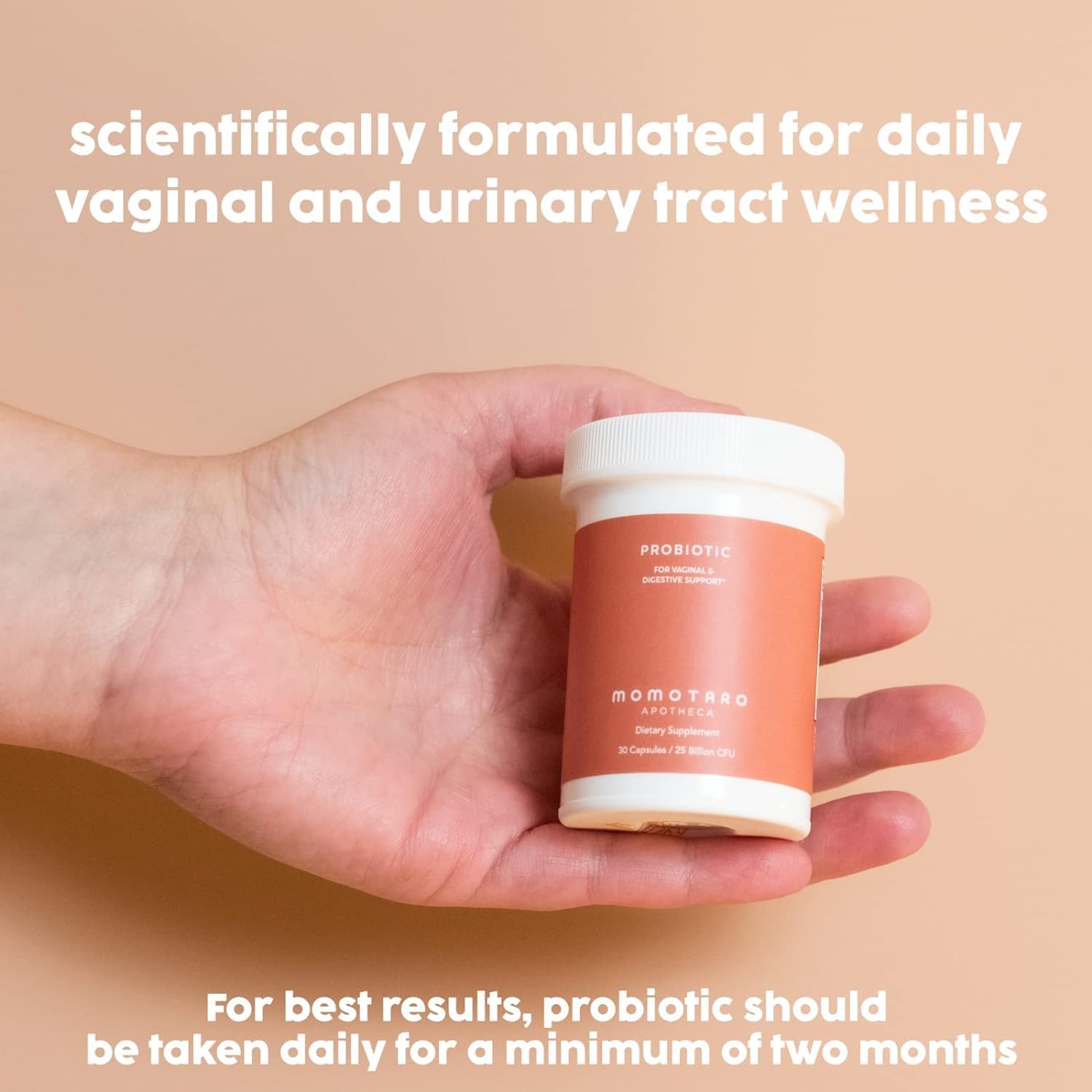 Organic Probiotics for Women - 25 Billion CFU Digestive & Vaginal Supplement - Prebiotics & Lactobacillus Blend - Feminine Health Support - 30 Capsules