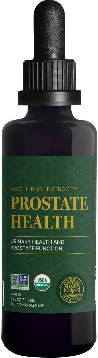 Organic Prostate Health Supplement for Men - Supports Bladder Control & Reduces Frequent Urination - 2 Fl Oz