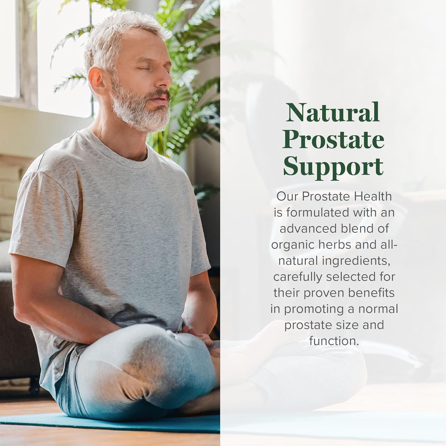 Organic Prostate Health Supplement for Men - Supports Bladder Control & Reduces Frequent Urination - 2 Fl Oz