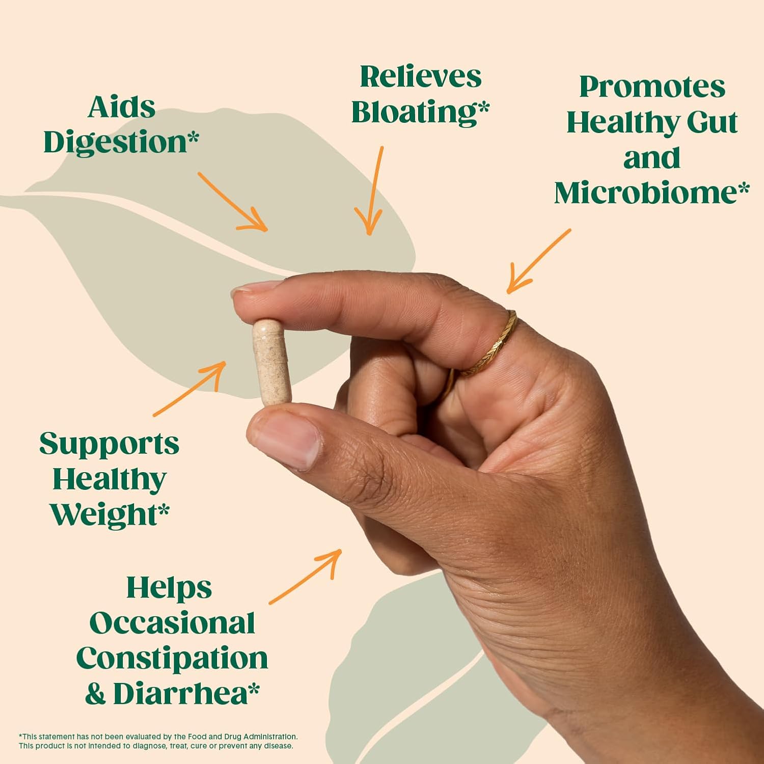 Organic Psyllium Husk Fiber Capsules for Digestive Health - Plant Based Supplement - Non-GMO, Kosher - 160 Capsules